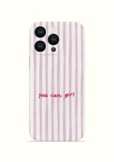 Apple iPhone Uyumlu 16 Pro Max Vorian İnce Kamera Korumalı Mika Kılıf You Can Girl You Can Girl Mika