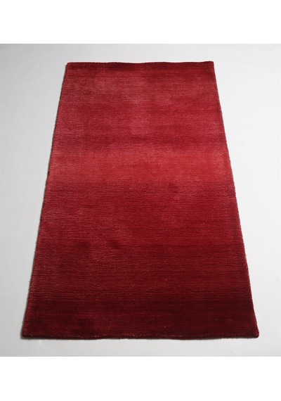 Çam Halı Focus Red Degrade Yeni Zellanda Yünü Ve Viskon El Dokuması Halı - 80x150