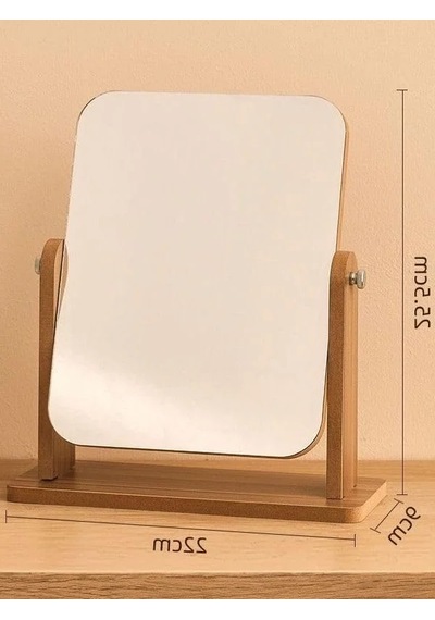 Ayarlanabilir Makyaj Aynası 17x22 Cm Açık Bej