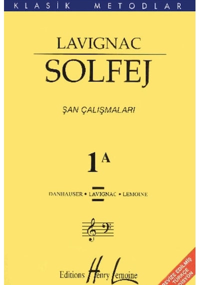 Lavignac 1A Solfej  Kitabı