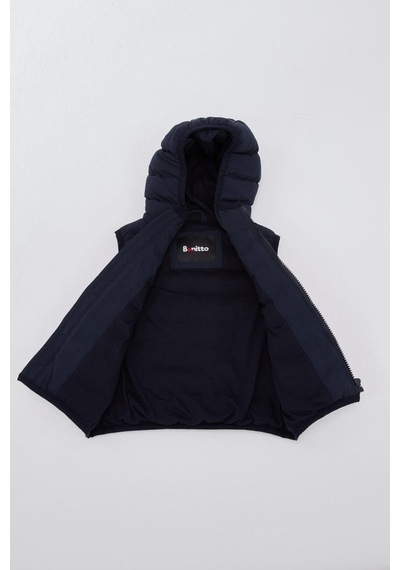 Benitto Kids Kapüşonlu Erkek Bebek Çocuk Yelek 51306 Lacivert