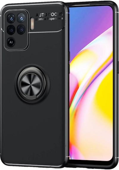 Oppo Reno 5 Lite Kilif Lens Yüzüklü Miknatisli Silikon Kapak 489625377