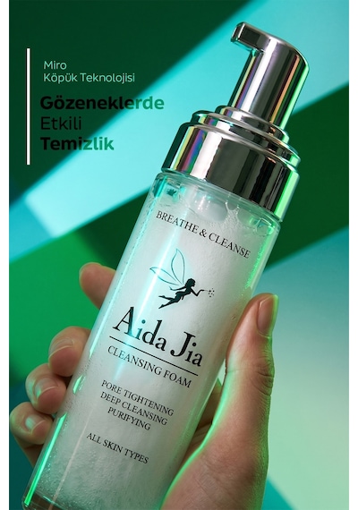 Aida Jia Nemlendirici ve Gözenek Sıkılaştırıcı Yüz Yıkama Köpüğü 150 ML