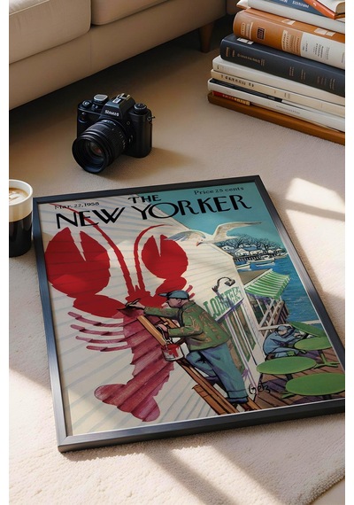 The New Yorker Çerçeveli Tablo March 22 1958