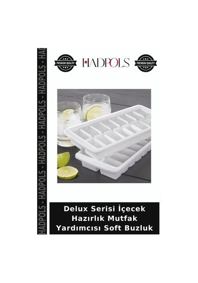 Delux Serisi İçecek Hazırlık Mutfak Yardımcısı Soft Buzluk Beyaz