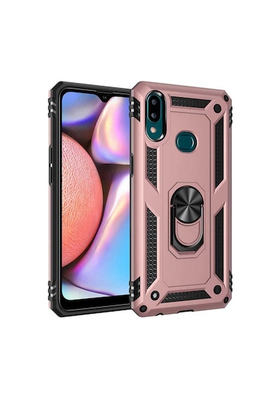 Samsung Uyumlu Galaxy A10s Kılıf Zore Vega Kapak Rose Gold