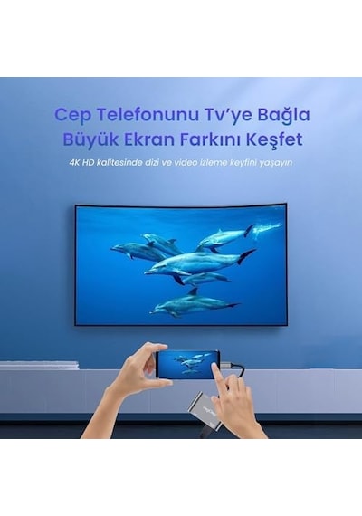 Type-c 4k Hdmı 1080p Vga Usb 3.0 Pd Dönüştürücü Çevirici Hub
