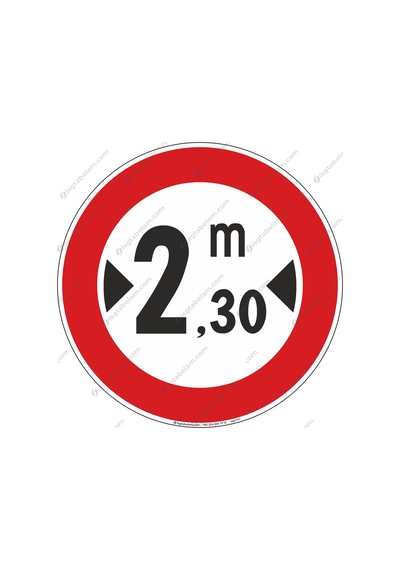 Genişliği 2,30 cm den Fazla Olan Araç Giremez