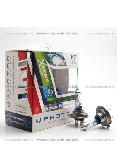 H7 12v 55w Xtreme Vision %150 Fazla Işık Serisi