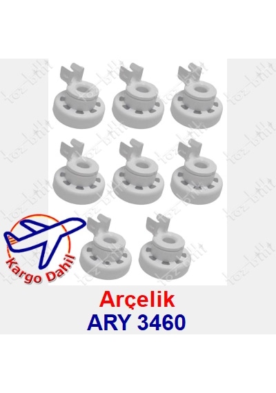 Arçelik Uyumlu Ary 3460 Bulaşık Makinesi Üst Sepet Tekerleği 8 Adet