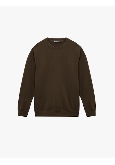 Koton Pamuklu Regular Fit Uzun Kollu Bisiklet Yaka Basic Sweatshirt Kahverengi 6sam70055mk Kahverengi Koton Pamuklu Regular Fit Uzun Kollu Bisiklet Yaka Basic Sweatshirt Kahverengi 6sam70055mk Kahverengi