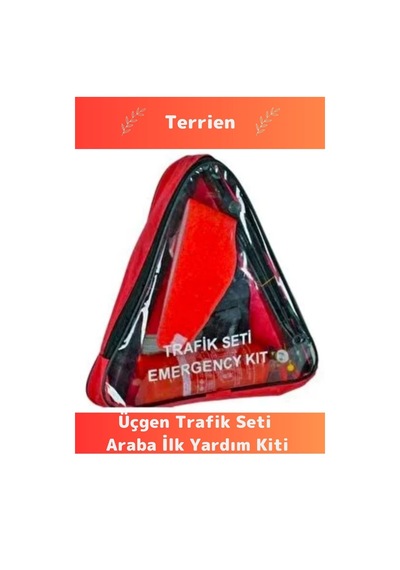 Tse Belgeli Tüvtürk Uyumlu Bez Çantalı Karayollarına Uygun Araba Oto Araba Üçgen Trafik Seti - 674470719