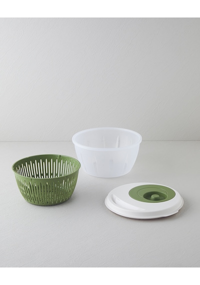English Home Alexi Plastik Salata Kurutucu Mutfak Gereci 25,6x25,6x14,2 Cm Yeşil Yeşil