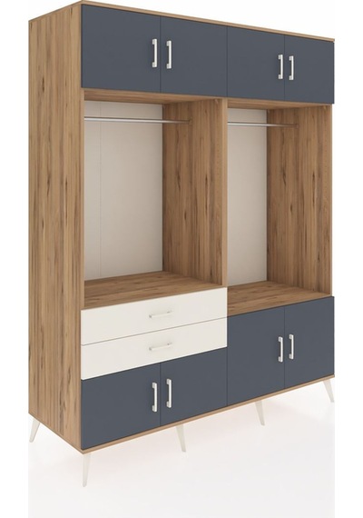 Kronos Gardrop 7 Raflı 2 Çekmeceli 2 Askılı 176x59x221 Çam-antrasit/aytaşı Antrasit/aytaşı Kronos Gardrop 7 Raflı 2 Çekmeceli 2 Askılı 176x59x221 Çam-antrasit/aytaşı Antrasit/aytaşı