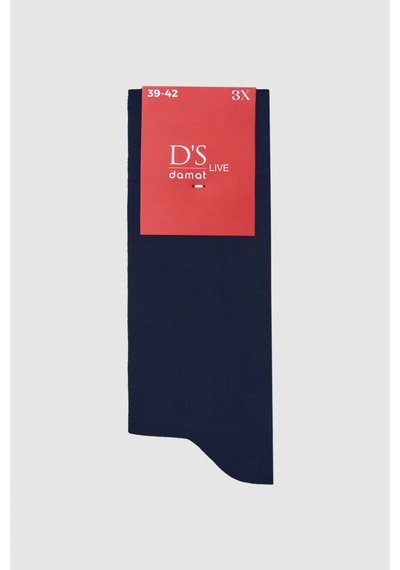 D's Damat Ds Damat Lacivert 3'lü Çorap Set 4hf16ortcst03 Lacivert