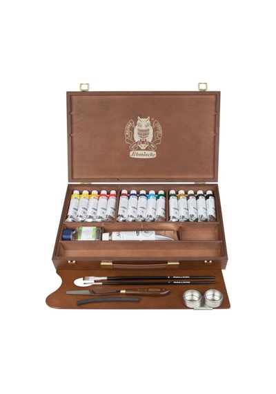 Schmincke : Norma Professional Yağlı Boya Seti 15 X 35 Ml Ahşap Kutu + White 120 Ml