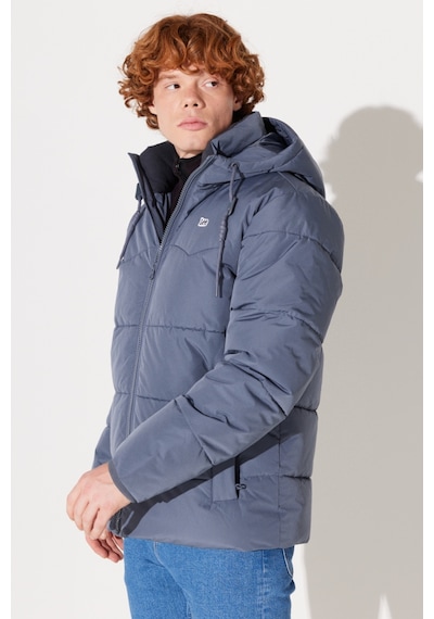 Lee Kapüşonlu Regular Fit Mavi Erkek Şişme Mont L88Bnya66 L88Bnya66 Mavi