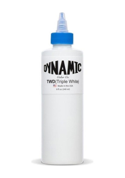 Dynamic Triple White Beyaz Dövme Boyası 8oz - 240ml
