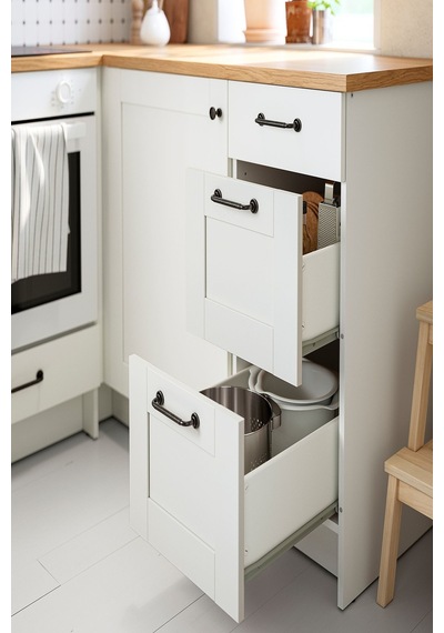Ikea Beyaz Dayanıklı Mutfak Dolabı 40 Cm Dekoratif Beyaz