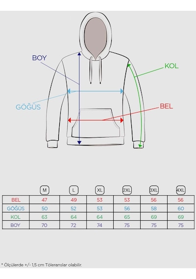 Igs İgs Erkek A.gri Modernfıt / Ekstra Dar Kalıp Kapşonlu Fermuarsız Sweatshirt Açık Gri