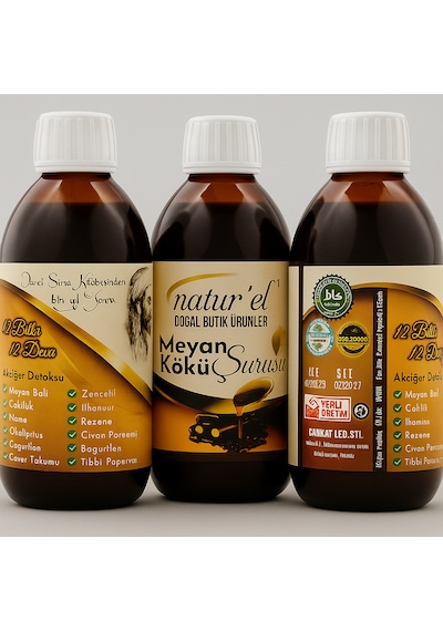 Natur'el Meyan Kökü Şurubu