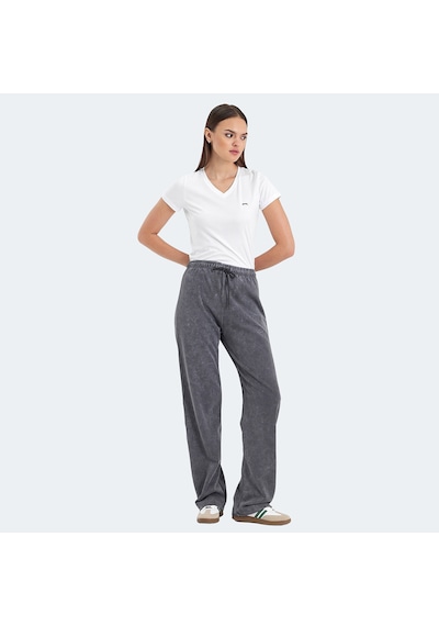 Slazenger VESPERA Kadın Bol Paça Koyu Gri Eşofman Altı