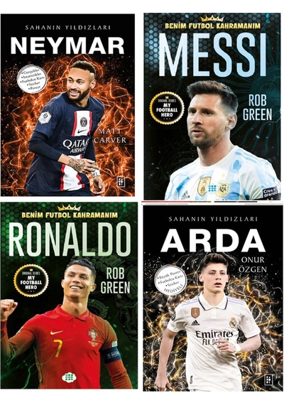 Sahanın Yıldızları - Benim Futbol Kahramanım Arda Futbolcu Kartı Poster Hediyeli Toplam 4 Kitap
