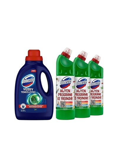 Domestos Yüzey Temizleyici Çam 1500 Ml + Domestos Dağ Esintisi Ça Diğer