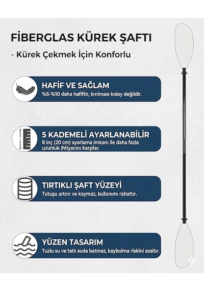 2 Kişilik Şişme Kano 350 93 37cm