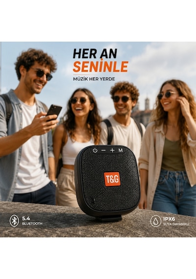 Triline Tg-444 Kablosuz Bluetooth Hoparlör Bisiklet Uyumlu Taşınabilir Outdoor Speaker Fm Radyo Usb/tf Kart Destekli