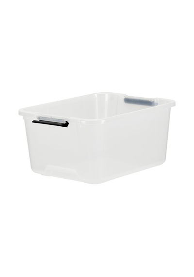 Kapaklı Plastik Saklama Kutuları, 15l, 6'lı Set, Şeffaf