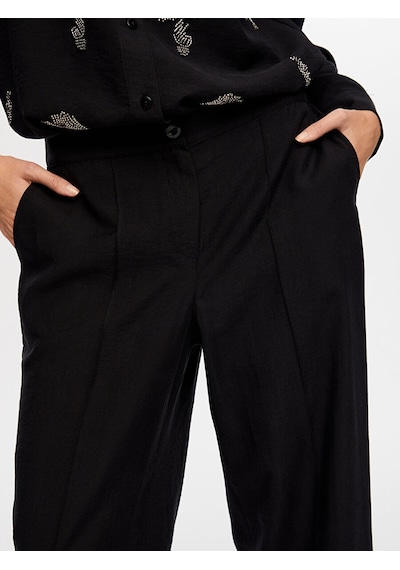 Faik Sönmez Wıde Leg Fıt Tenselli Pantolon W26pnt020 Uw26pnt02010 Siyah