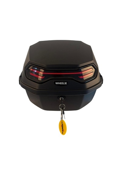 Xt08-fs 32 Litre Motosiklet Arka Çanta Mat Siyah Su Geçirmez Abs Top Case Çift Kilitleme Üniversal Diğer