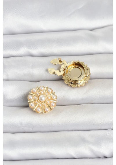 Vintage Model Gold Renk Düğme Veya Manşet Broşu Elk-bjtıeg Çok Renkli 56226444