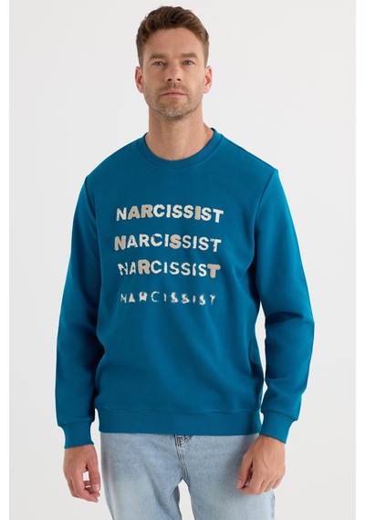 Tudors Unisex Oversize Pamuklu Yumuşak Dokulu Bisiklet Yaka İçi Polarlı Baskılı Turkuaz Sweatshirt -37302 Turkuaz Tudors Unisex Oversize Pamuklu Yumuşak Dokulu Bisiklet Yaka İçi Polarlı Baskılı Turkuaz Sweatshirt -37302 Turkuaz