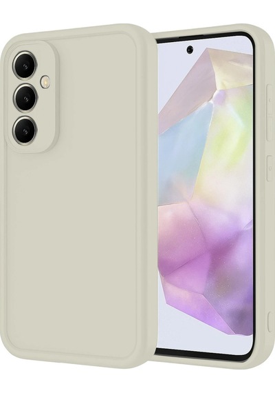 Newface Samsung Galaxy Uyumlu A16 5g Kılıf Viera Silikon - Krem Krem