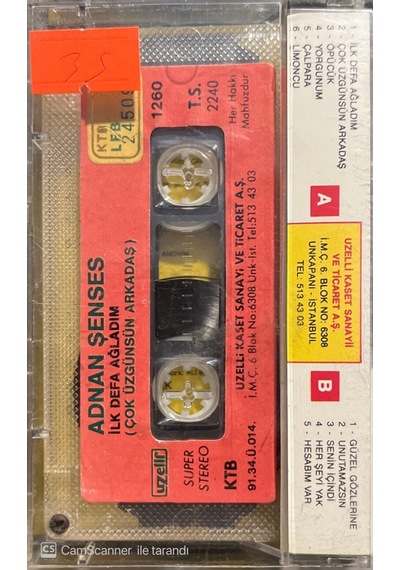 Plak Değildir Kaset Tir Adnan Şenses İlk Defa Ağladım Kaset