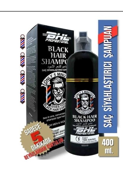 Bhl 400 Ml Siyahlaştırıcı Şampuan Tüm Saçlar İçin Renk Koruyucu Etki