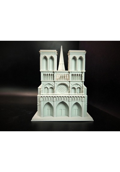Notre-dame Katedrali Dekoratif Mimari Figür - Paris Temalı Masaüstü Süs