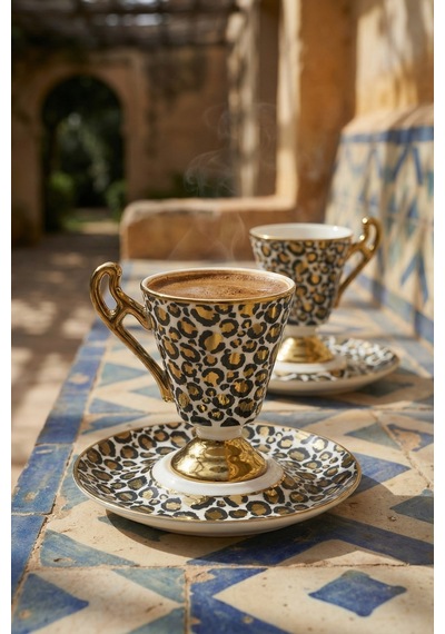 Talina 2 Kişilik Kahve Fincan Takımı - 90 Ml Beyaz
