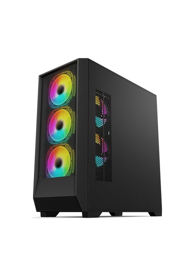 Iromx Orenda Btx-75g3 750w 4x12cm Argb Fan Atx 2xusb2.0/1xusb3.0 360mm Soğutucu Destekli Siyah Kasa