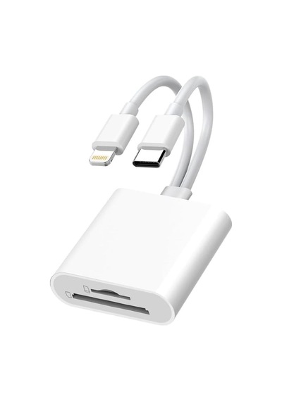 8360 Type-c Lightning Kart Okuyucu Micro Sd Tf Hafıza Kart Adaptörü Çevirici Çoklayıcı Sdhc