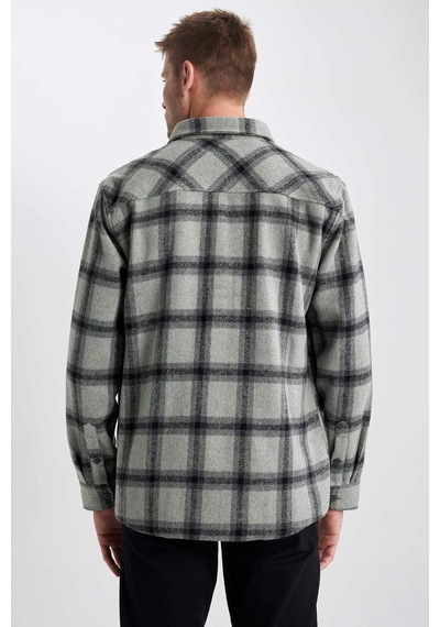 DeFacto   Regular Fit Kareli Oduncu Uzun Kollu Gömlek A5517AX23AUGN1102