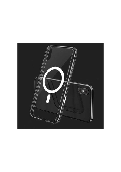 Apple iPhone Uyumlu Xs Magesafe Wireless Kılıf Köşe Korumalı Darbe Emici Şeffaf Sert Silikon R37057:no:7 Şeffaf