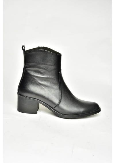 Fox Shoes T654043803 Siyah Hakiki Deri Kadın Bot Siyah-hakiki Deri Siyah