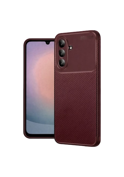 Samsung Galaxy Uyumlu A27 5g Kılıf Karbon Silikon Case Bordo
