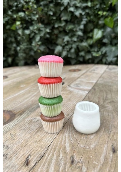 Rufus Concept Cupcake Tekli Mum Kalıbı Silikon Diğer