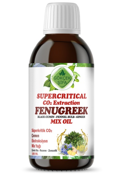 Gökçek Şifa Çemen Süperkritik Mix Yağı 100 ML