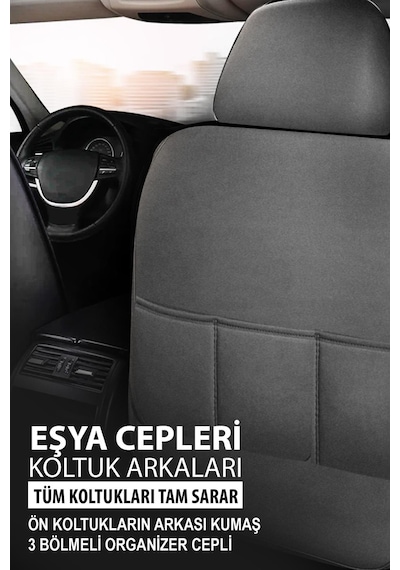 Mocha Taytüyü Oto Koltuk Kılıfı Volkswagen Bora-golf-jetta-polo Uyumlu Füme