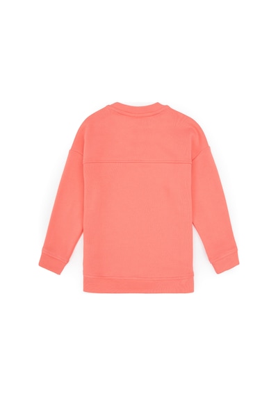 U.S. Polo Assn. Kız Çocuk Neon Pembe Bisiklet Yaka Sweatshirt 50317991-VR105